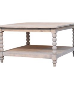 Spindle Acid Wash Coffee Table