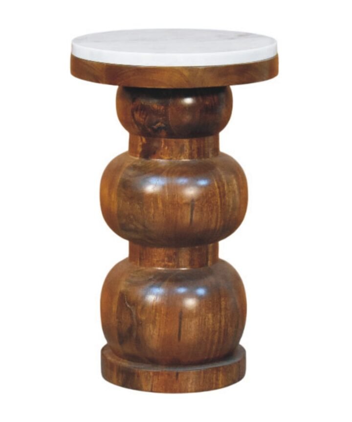 Marble Top Bulla Side Table
