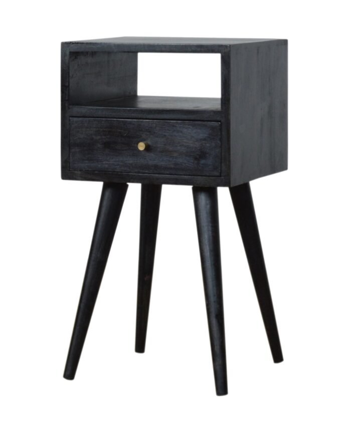 Mini Ash Black Bedside