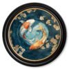 Japanese Koi Carp Dawn -  Oxford Round Frame