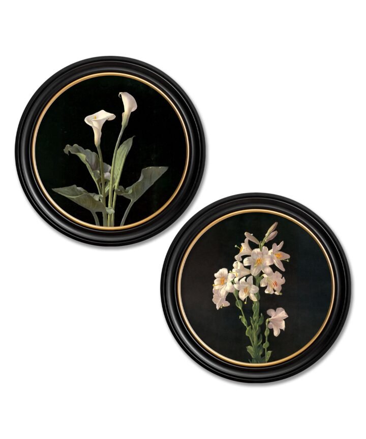 c.1874 George Cochran Lambdin Lillys - Round Frame