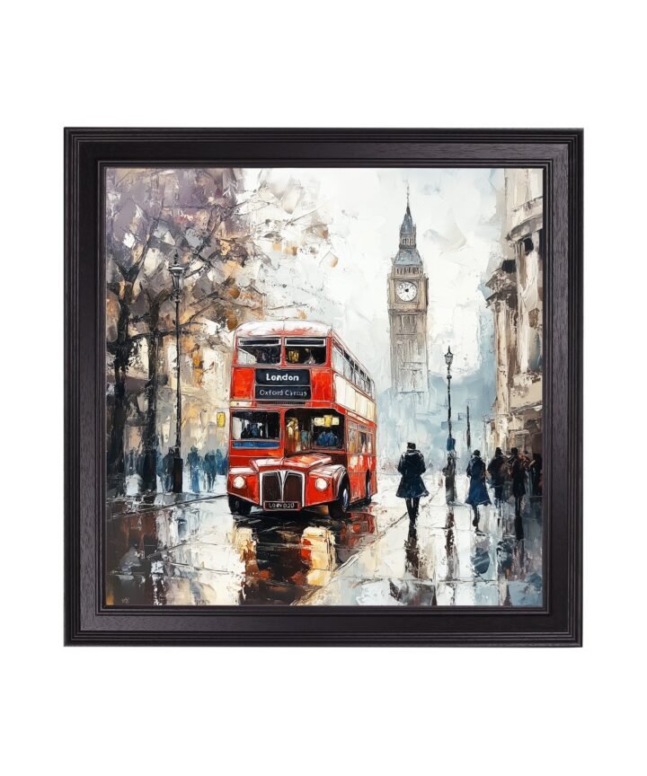 London Bus - Black Hurstwood Square Frame