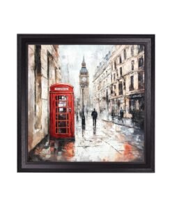 London Telephone Box - Black Hurstwood Square Frame