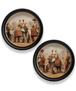 The Mughal Emperors - Oxford Round Frame