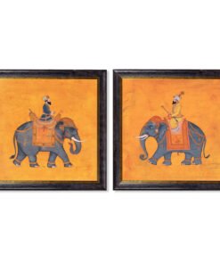Royal Saffron Mughals - Oxford Square Frame