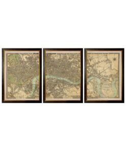 c.1827 London Triptych Map