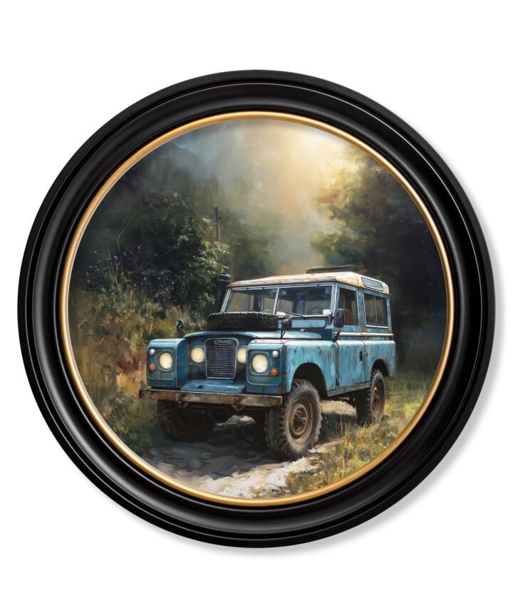 Country Track Defender Blue - Oxford Round Frame