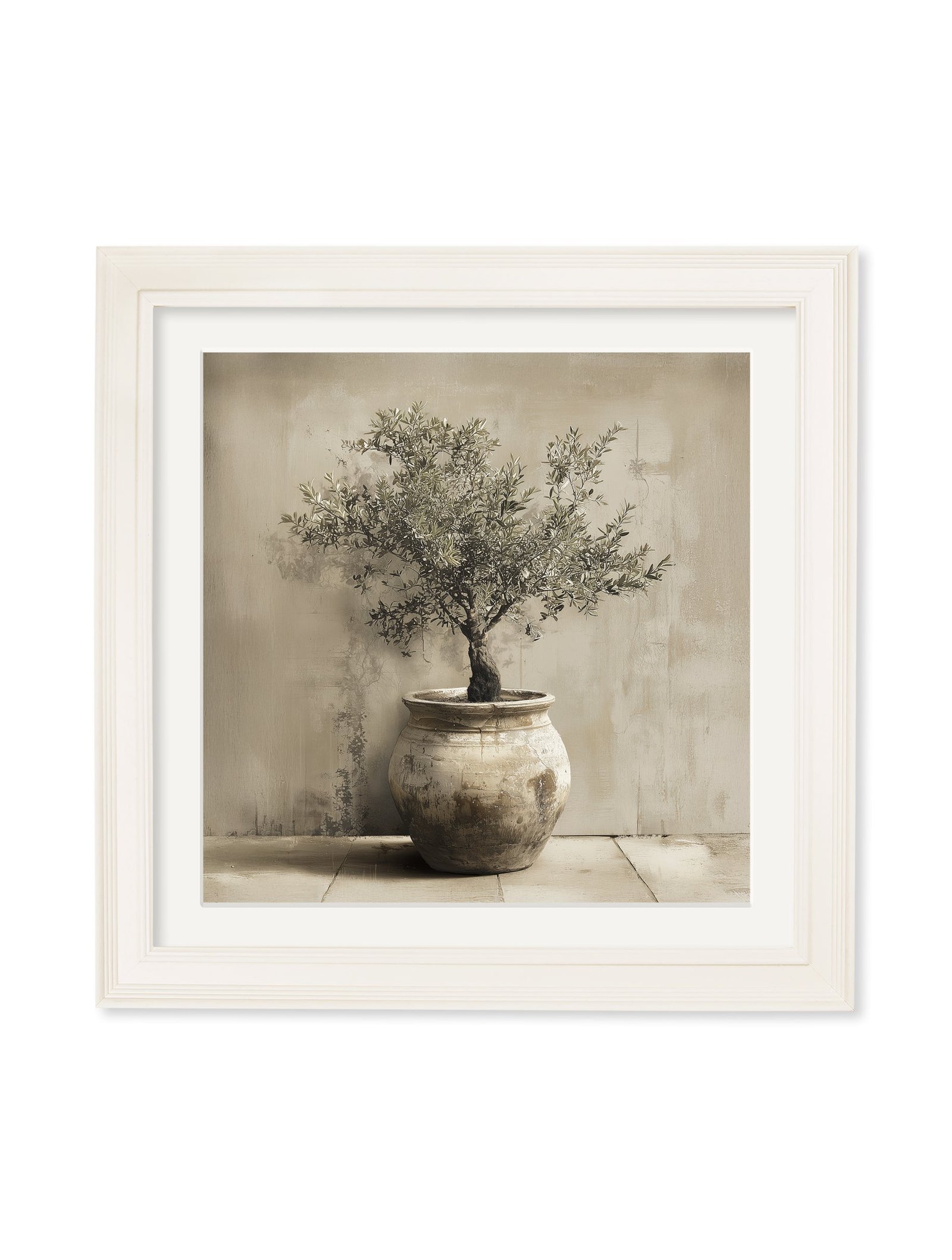 The Olive Tree - Cream Hurstwood Square Frame