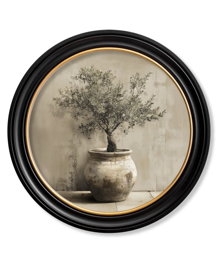The Olive Tree - Oxford Round Frame