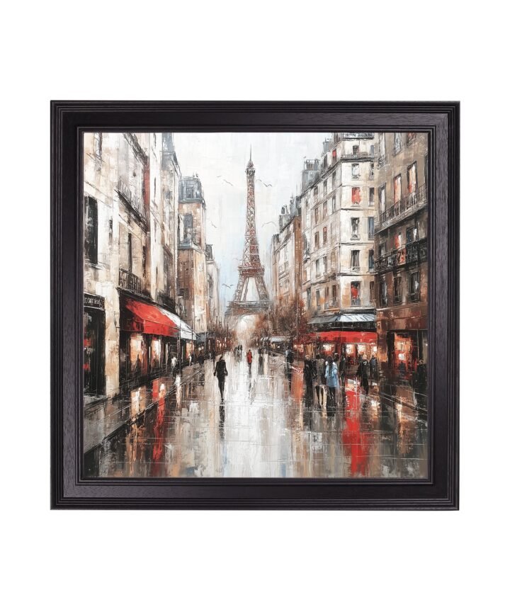 Paris Eiffel Tower - Black Hurstwood Square Frame