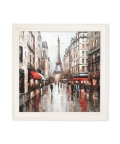 Paris Eiffel Tower - Cream Hurstwood Square Frame