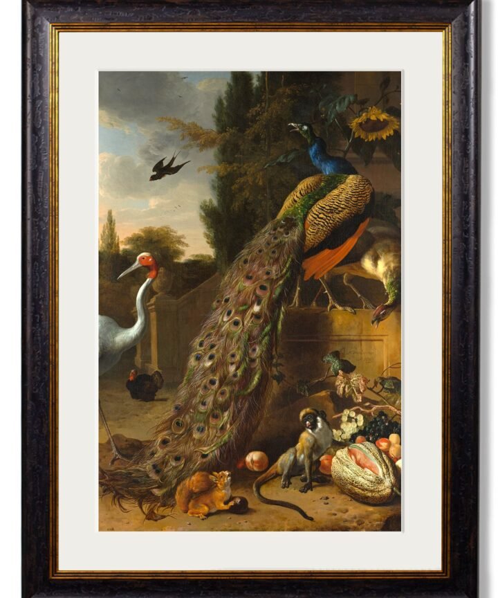c.1683 Peacock Painting