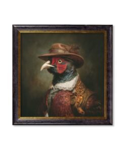 Baron Von Beak - Huntsman Pheasant Oxford Square Frame