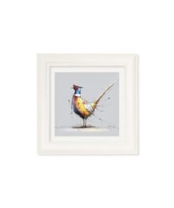 Alternative view of Plump Pheasant Cosy Sketch - Cream Hurstwood Square Frame