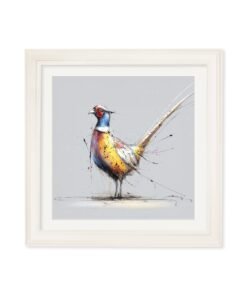 Plump Pheasant Cosy Sketch - Cream Hurstwood Square Frame