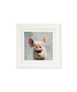 Alternative view of The Giggly Pig - Cream Hurstwood Square Frame