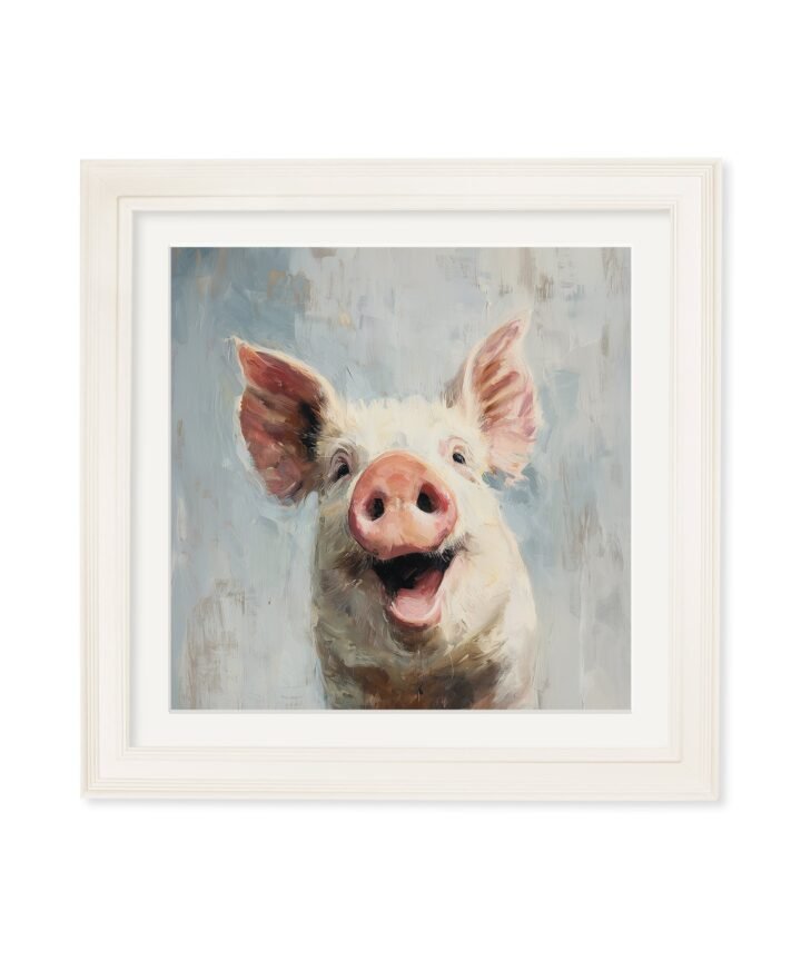 The Giggly Pig - Cream Hurstwood Square Frame