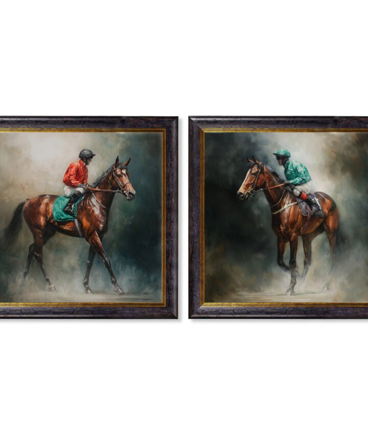 The Irish Racehorses - Oxford Square Frame