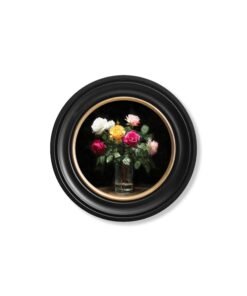 Alternative view of Roses After Dark - Oxford Round Frame