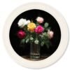 Roses After Dark - Oxford Strong White Round Frame
