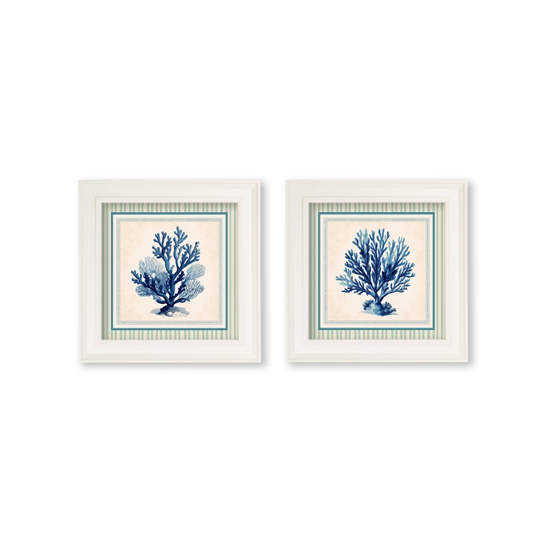 Blue Sea Coral - Cream Hurstwood Square Frame - Image 2