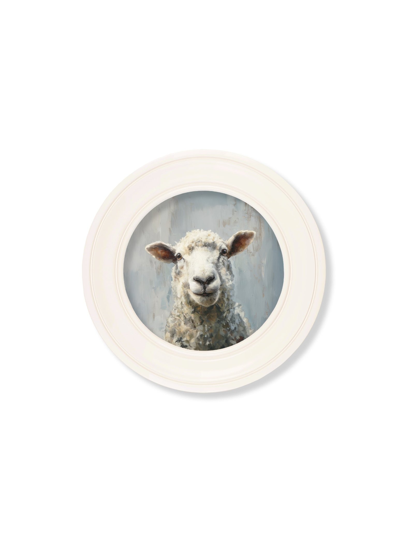 The Jolly Sheep - Oxford Strong White Round Frame - Image 2