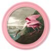 c.1838 Audubon's Spoonbill in Pink Frame