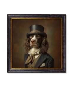 Duke Springly - Gentleman Springer Spaniel Oxford Square Frame