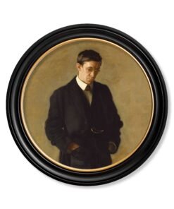 c.1900 The Thinker - Thomas Eakins - Round Frame