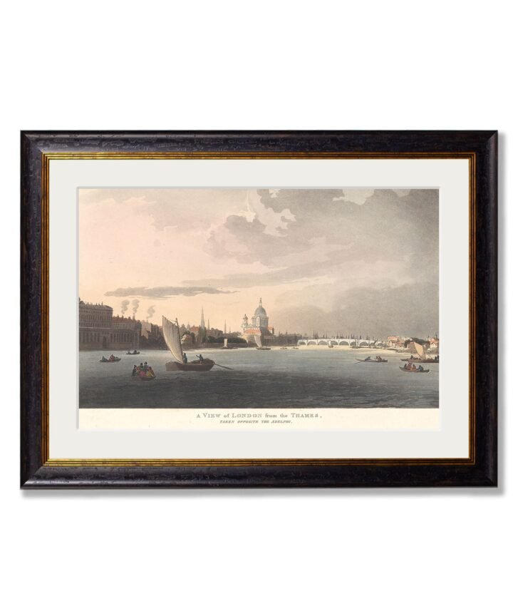 c.1808 View of London from the Thames