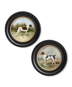 Alternative view of c.1881 Gun Dogs - Round Frame