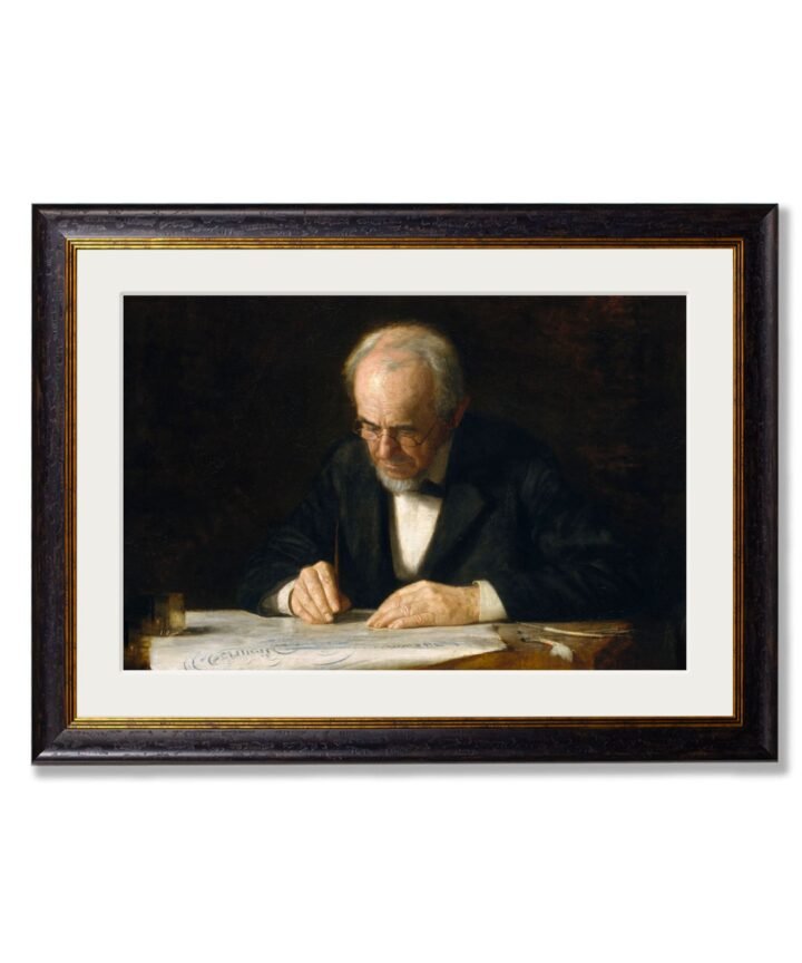 c.1882 The Writing Master - Thomas Eakins