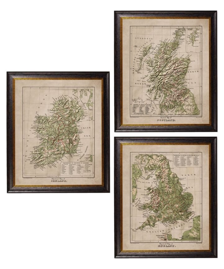 c.1880 Maps of The United Kingdom & Ireland