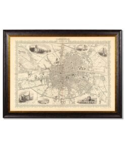 c.1851 Map of Dublin