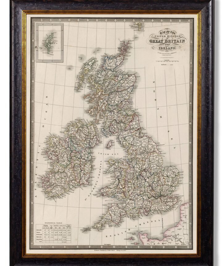 c.1838 Map of The British Isles