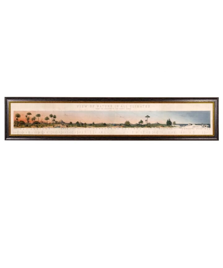 c.1852 View of Nature in all Climates - From the Equator to the Arctic Circle