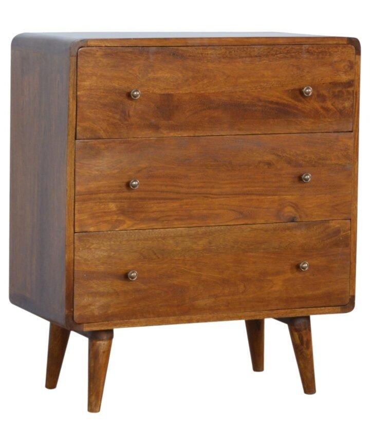 Curved Chestnut Chest