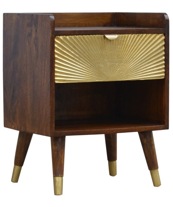 Manila Gold One Drawer Bedside
