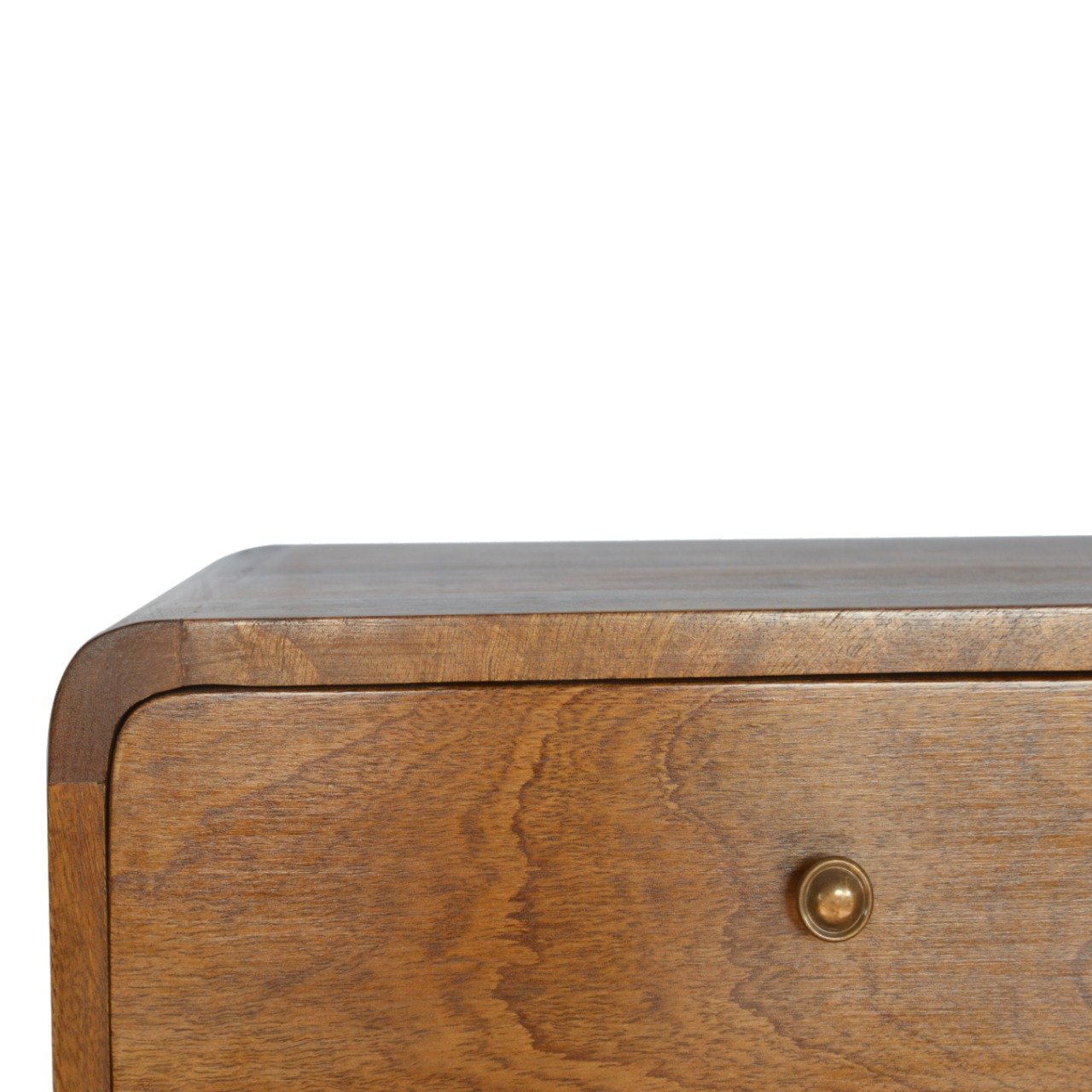 Floating Curved Chestnut Bedside - Image 5