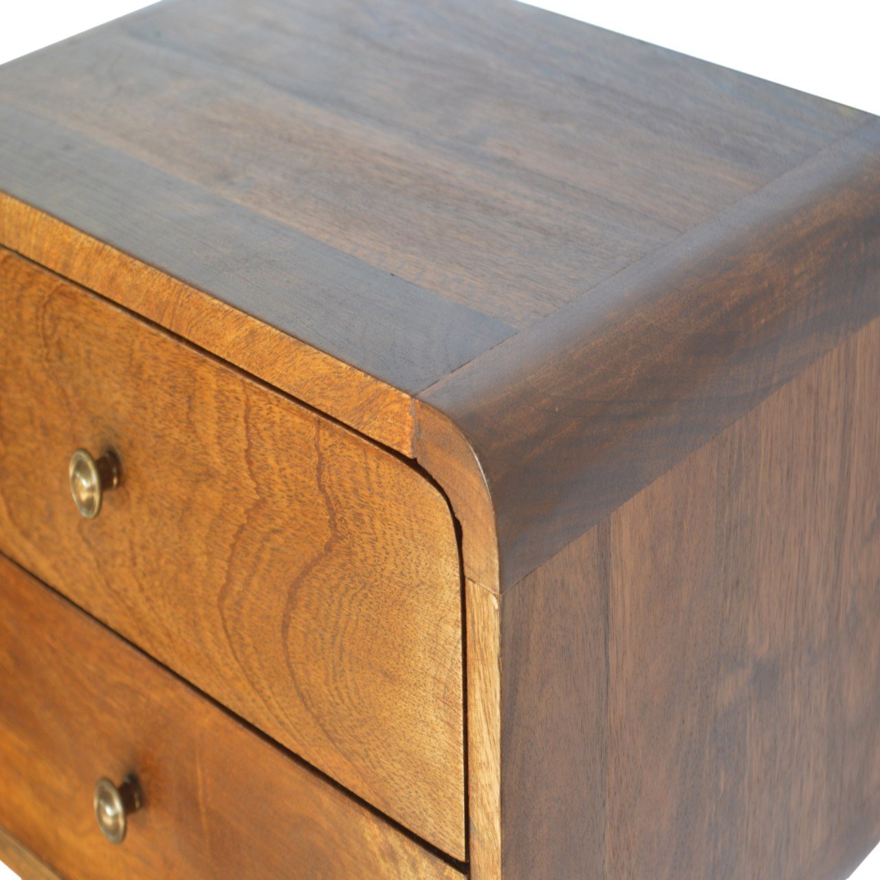 Floating Curved Chestnut Bedside - Image 3