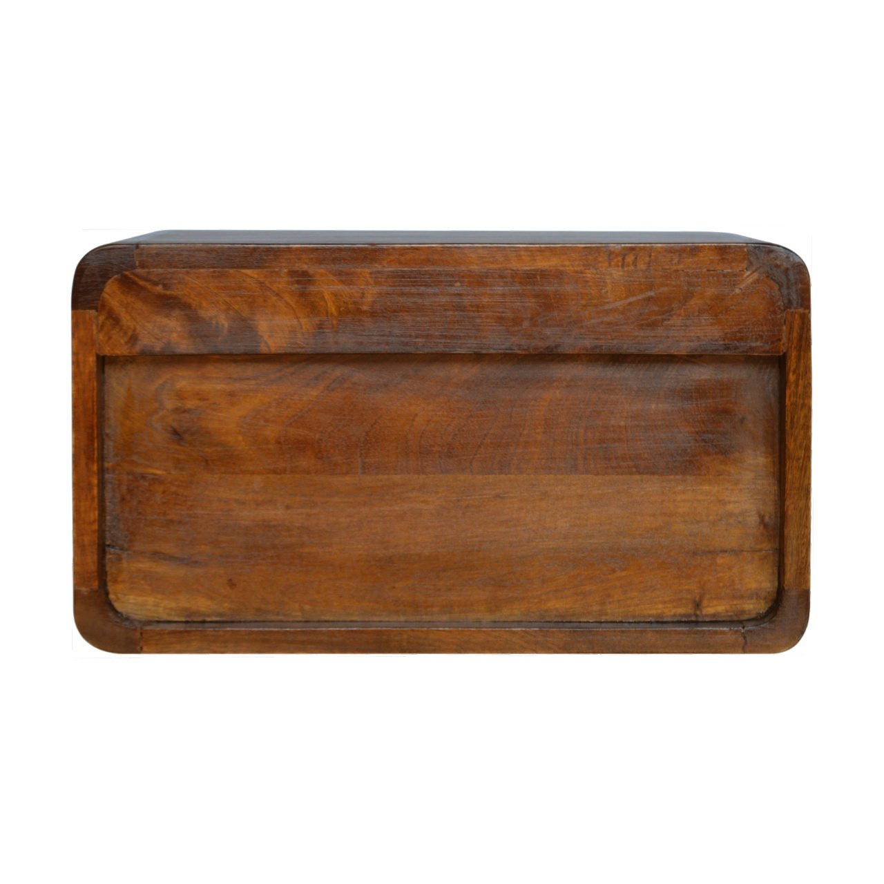 Floating Curved Chestnut Bedside - Image 8