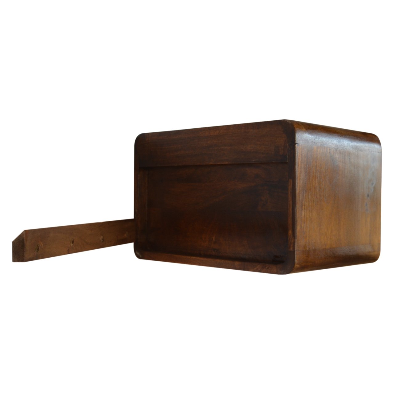 Floating Curved Chestnut Bedside - Image 7