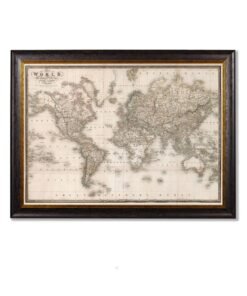 c.1838 Map of The World
